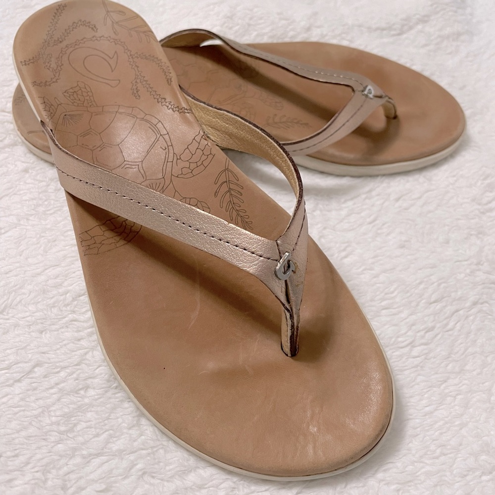Women’s Olukai Honu Pink Copper Sandals